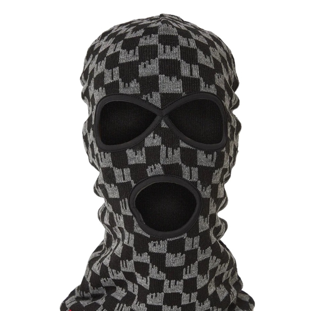 Sprayground Black and Gray Drench Face Mask